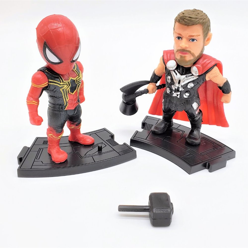 Thor and Spiderman Mini Figure